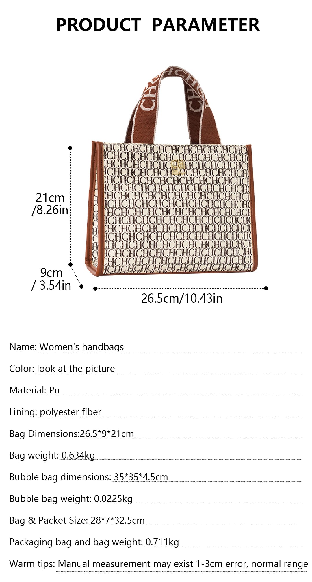 Women's Bags Metal Logo Casual Large Capacity Light Luxury Brand Designer 2026 New Fashion High Quality Women's Handbag