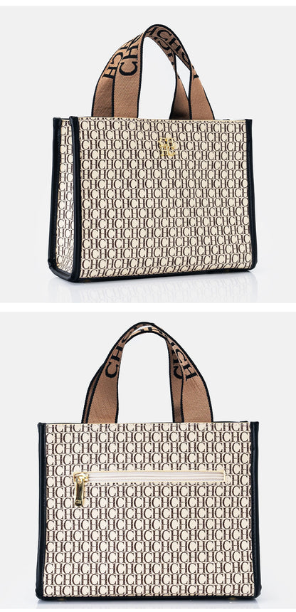 Women's Bags Metal Logo Casual Large Capacity Light Luxury Brand Designer 2026 New Fashion High Quality Women's Handbag