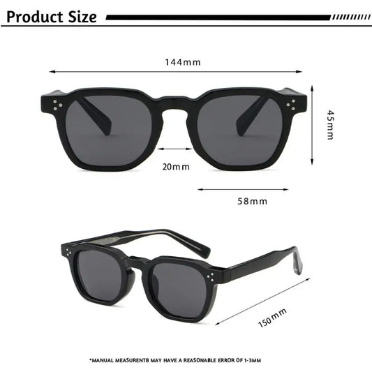 1/2/3 Pcs Wholesale New Square Retro Sunglasses Men Fashion Punk Sun Glasses Women Travel Eyewear Lunette De Soleil Femme UV400
