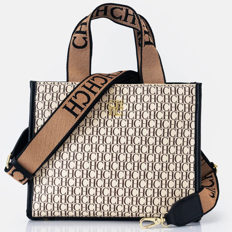 Women's Bags Metal Logo Casual Large Capacity Light Luxury Brand Designer 2026 New Fashion High Quality Women's Handbag