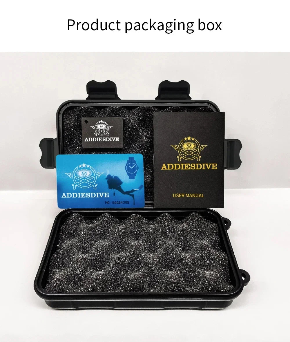 ADDIESDIVE 41mm Men's Diving Watch AD2513 200m Waterproof 316L Stainless Steel Quartz Wrist Watch Calendar BGW9 Super Luminous