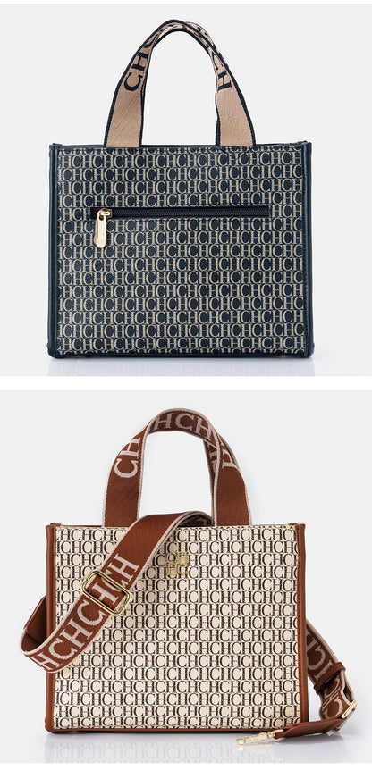 Women's Bags Metal Logo Casual Large Capacity Light Luxury Brand Designer 2026 New Fashion High Quality Women's Handbag